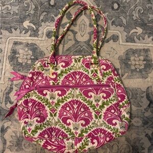 Vera Bradley Floral Pink and Green Handbag
